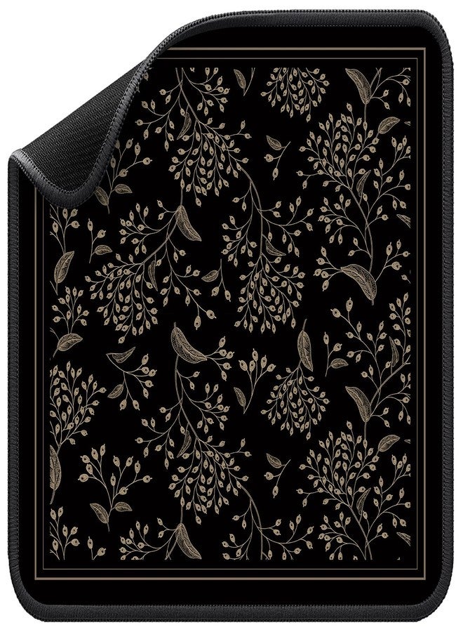 molovsiny Mahjong Mat for Table - Durable Mahjong Table Cover with Unique Design, Premium Mahjong Accessories, Perfect Mahjong Gifts for Women, Game Mat for Mahjong and Board Game Enthusiasts (Noir Floral) - Image 1